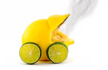 Burned Out Lemon Car