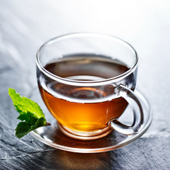 Naklejka filiżanka herbata zdrowy