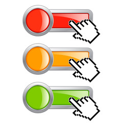 Canvas Print - Click buttons
