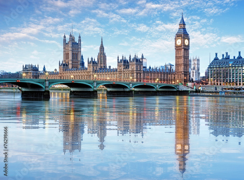 Dekoracja na wymiar  londyn-big-ben-i-izby-parlamentu-wielka-brytania