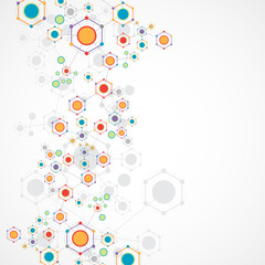 Color technology communication background