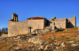 Church ruins in historical village of Castelo Mendo, Portugal