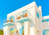 Fototapeta  - beautiful house in Chora the capital of Amorgos island in Greece