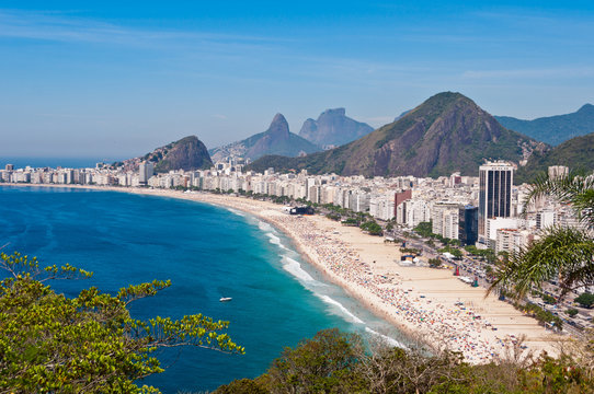 view of copacabana beach in rio de janeiro