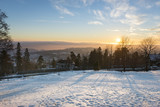 Fototapeta Na ścianę - Oslo sundown cityscape panorama