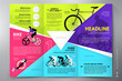© WWW - Brochure leaflet design tri-fold vector template.
