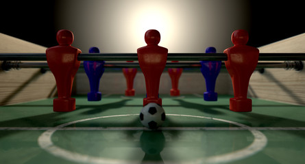 Wall Mural - Foosball Table