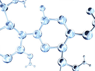 Wall Mural - abstract molecular structure