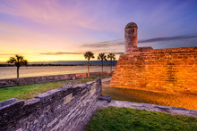 St. Augustine, Florida, USA At Castillo De San Marcos Monument