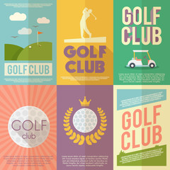 Sticker - Golf Poster Set