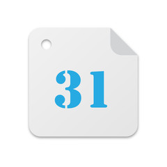 Wall Mural - calendar, date, sign 31 day month