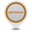 Motivation pointer icon on white background