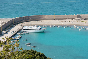 Wall Mural - Harbor with ships Sicily