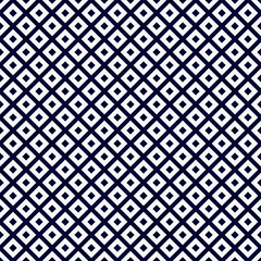 Navy Blue and White Diagonal Squares Tiles Pattern Repeat Backgr