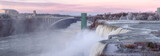 Fototapeta Nowy Jork - The Niagara Falls in November
