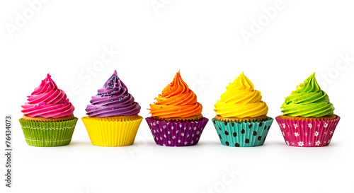 Naklejka dekoracyjna Colorful cupcakes