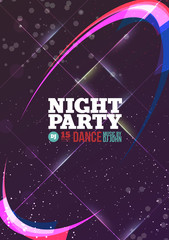 Sticker - Night party Vector