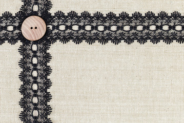 Wall Mural - Fabric border textile