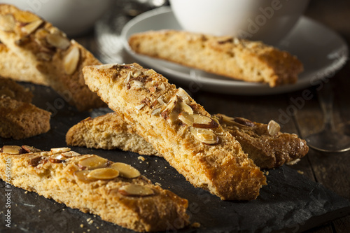 Cuadros en Lienzo Homemade Almond Biscotti Pastry