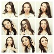 © Raisa Kanareva - Collage of portraits of a beautiful young woman
