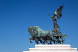 Bronze statue of Victory on the top of Vittoriano