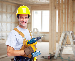 Wall Mural - Construction worker