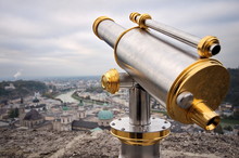 Tourist Binoculars In Salzburg, Austira