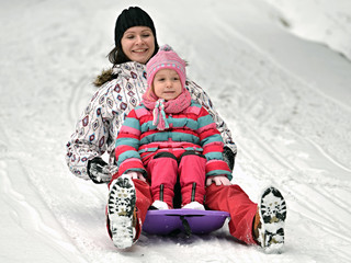 Family Sledding