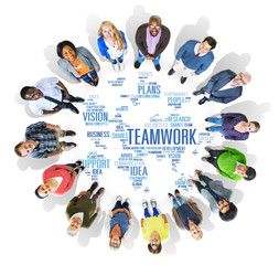 Sticker - Global People Friends Togetherness Support Teamwork Concept