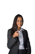 © XtravaganT - Young Indian businesswoman pointing at the camera