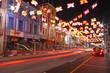 street of nightlife at china town, singapore