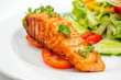 Grilled fish with vegetables