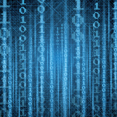 Abstract tech binary background