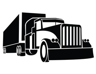 Wall Mural - Truck Trailer Symbol