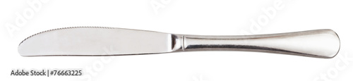 Fotografía steel serving knife - cutlery isolated on white