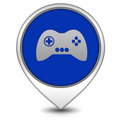 game pointer icon on white background