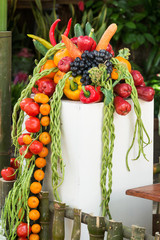 Wall Mural - Fresh Organic Fruit and Vegetable From Garden