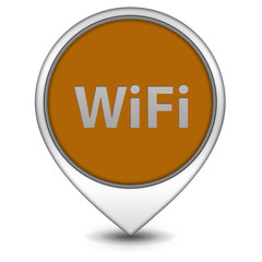 wifi pointer icon on white background