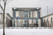 German Chancellery in Berlin at winter, Germany, Europe,