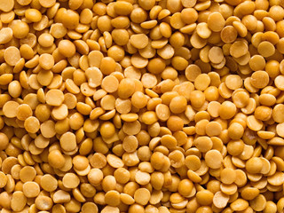 uncooked indian dhal lentil ood background