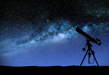 Telescope Watching The Wilky Way