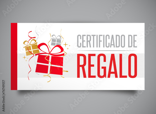 Certificado de regalo comprar este vector de stock y