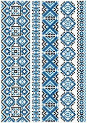  Ethnic embroidery patterns and borders