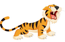 Cartoon Tiger Roaring