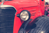 close up detail of classic vintage car