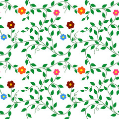 Wall Mural - Floral Seamless pattern