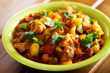 Sticker - Gobi Aloo Indian curry dish