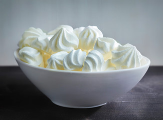 Canvas Print - bowl of meringue cookies