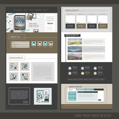 Wall Mural - modern technology one page website design