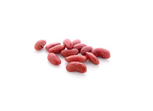 Red Kidney Beans On White Background